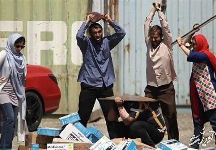 نازنین بیاتی،پژمان جمشیدی و احمد مهران فر و زیبا کرمعلی پژمان جمشیدی و احمد مهران فر